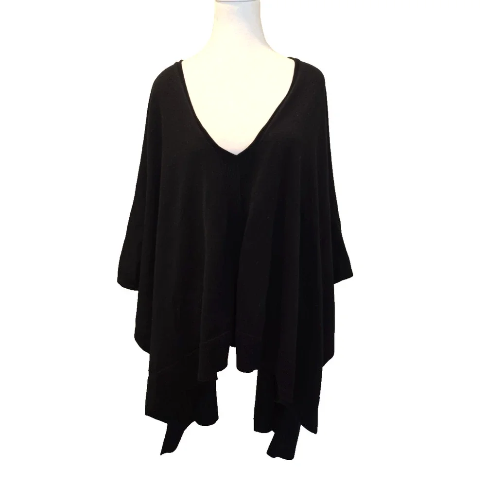 Lululemon Free To Coast Wrap Cardigan OS Black Open Front Low Back Travel